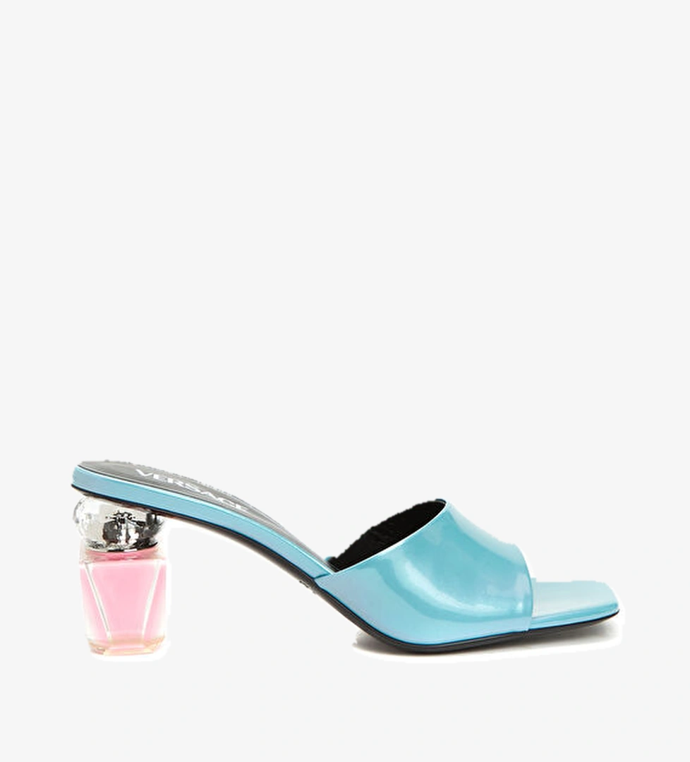 Mavi Kadın Deri Terlik - Görsel 1