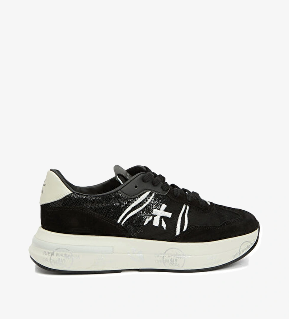 Premiata Cassie Siyah Kadın Deri Karışımlı Sneaker model görseli