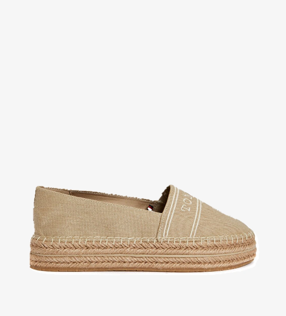 Bej Kadın Denim Espadril - Görsel 1