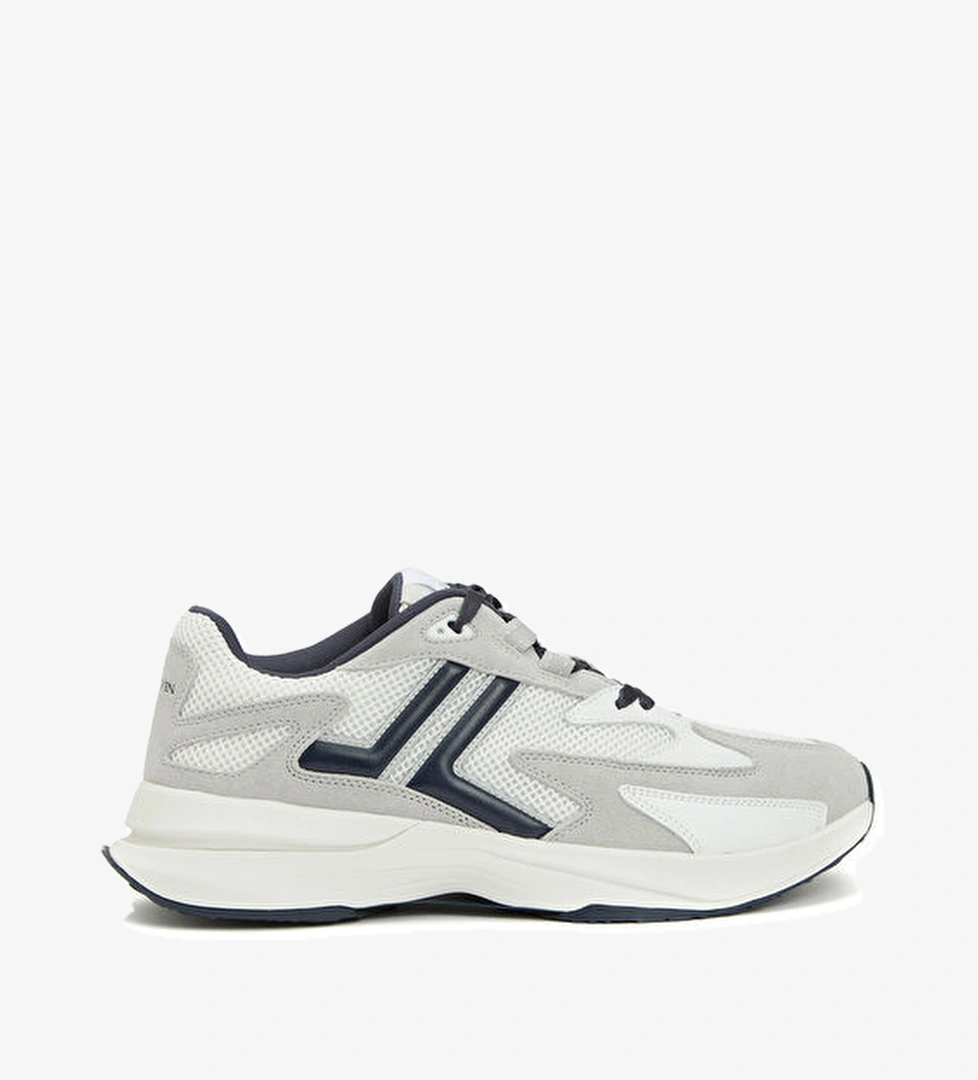 Lanvin Beyaz Gri Erkek Deri Sneaker model görseli