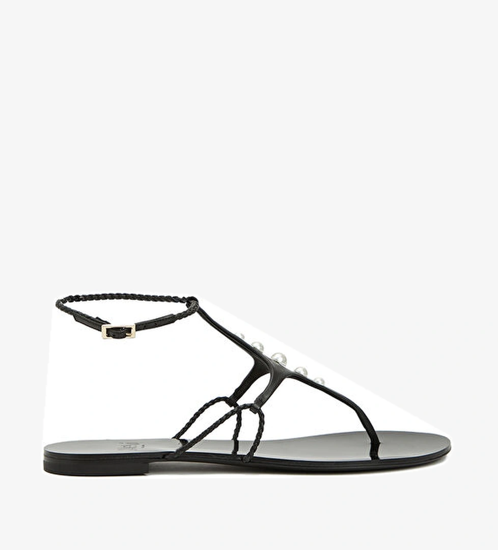 Ibis Siyah Kadın Deri Sandalet - Görsel 1