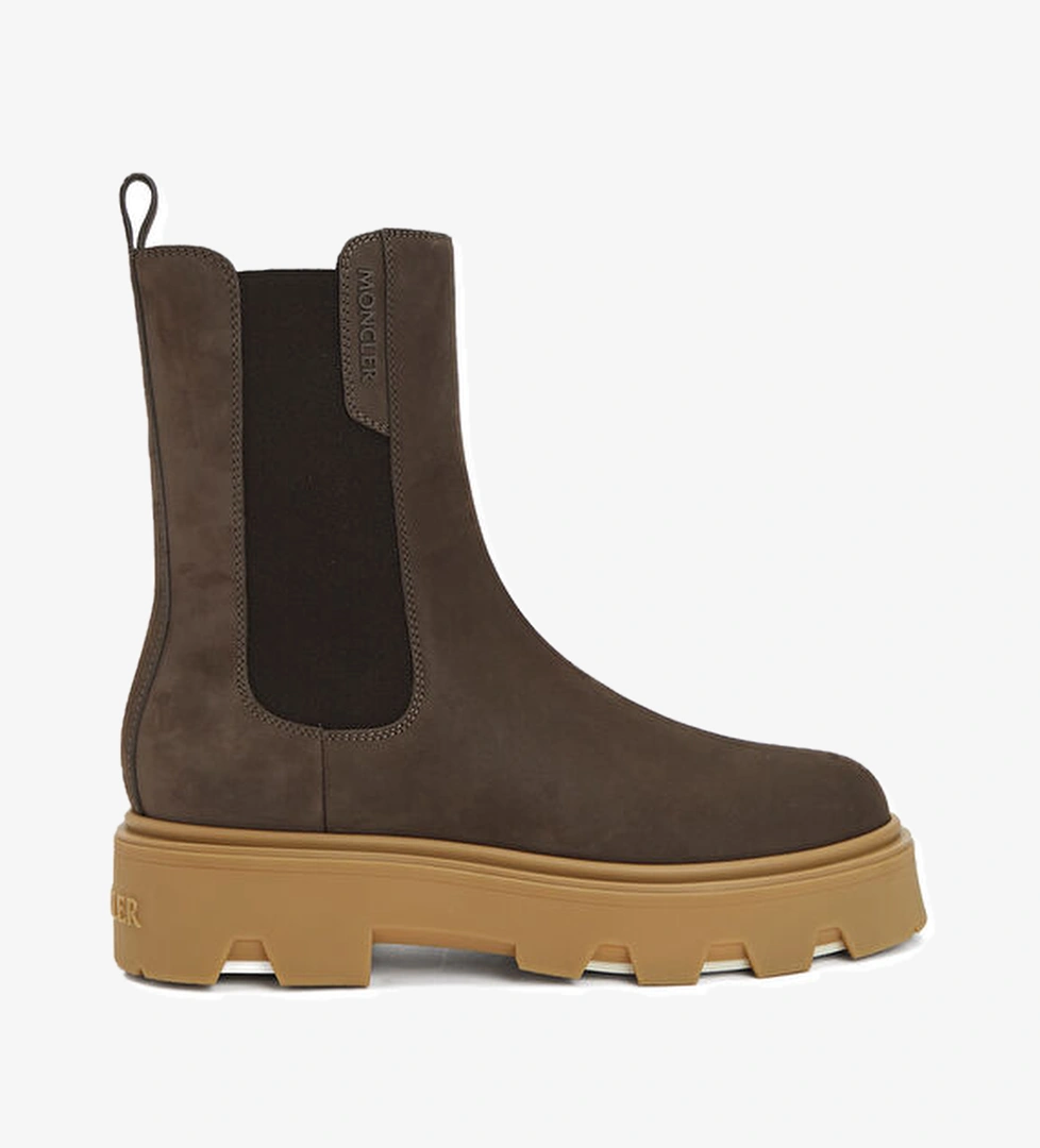 Moncler Kahverengi Kadın Deri Bot model görseli