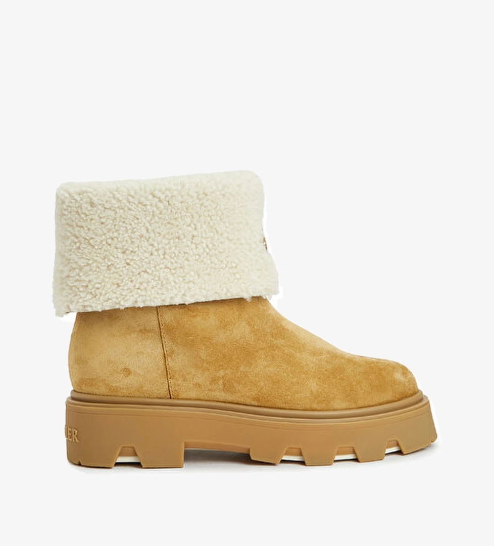 Moncler Aurea Bej Kadın Süet Bot model görseli