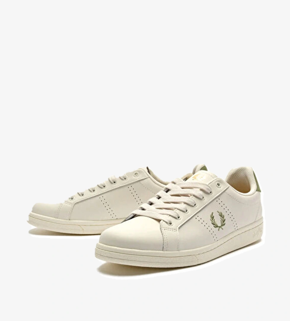 Beyaz Unisex Deri Sneaker - Görsel 1
