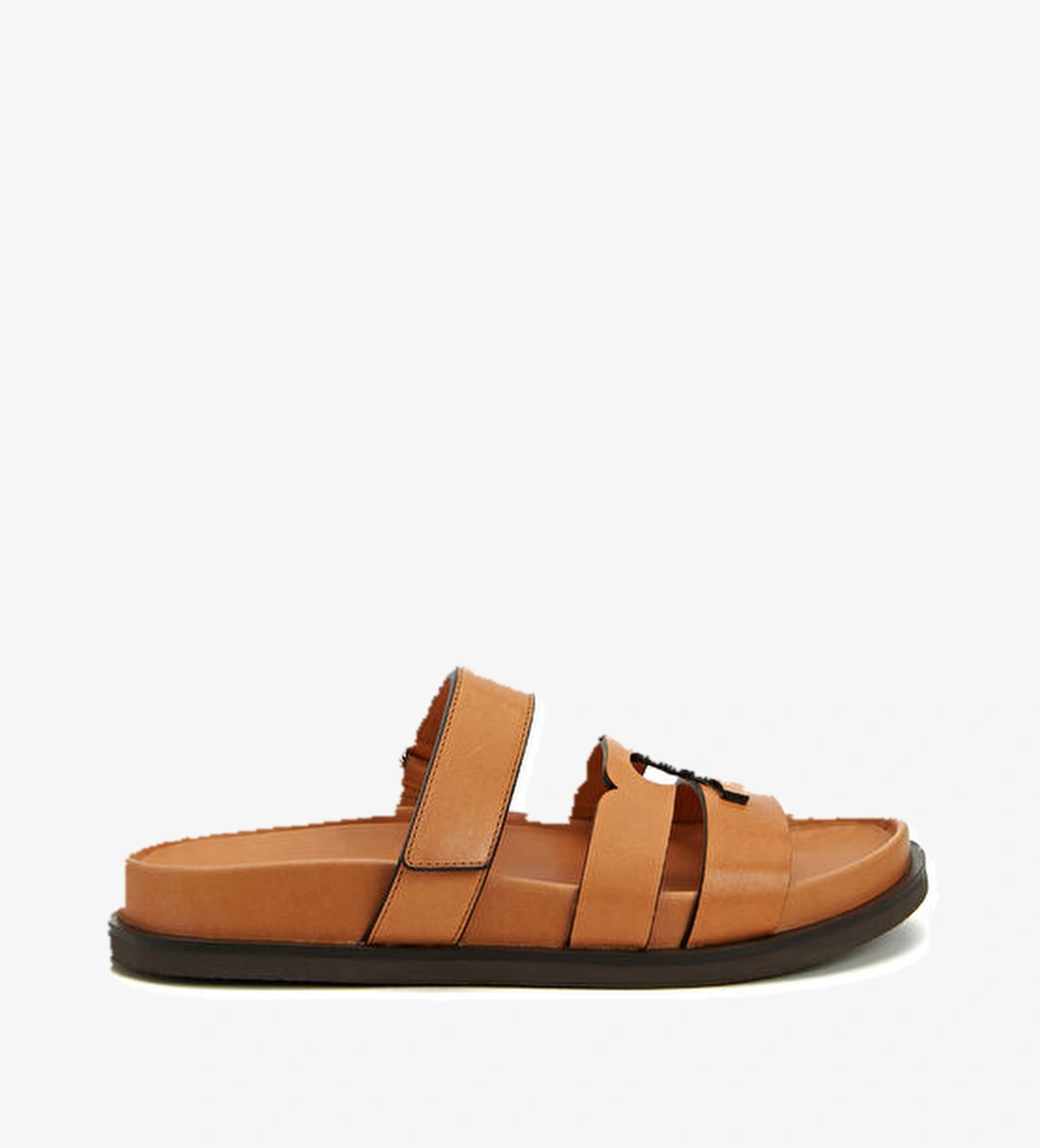 Tory Burch Ines Sport Taba Kadın Deri Terlik model görseli