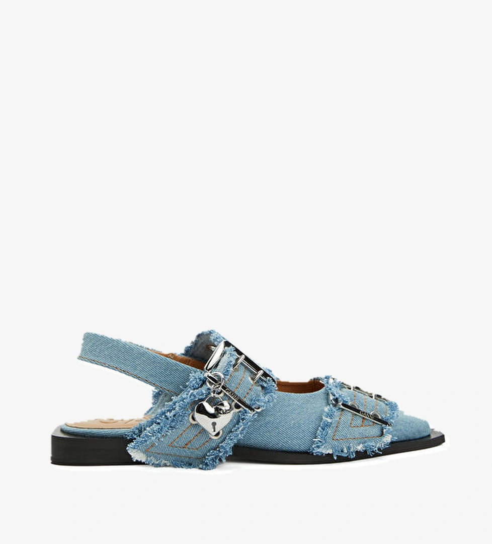 Ganni Mavi Denim Babet model görseli