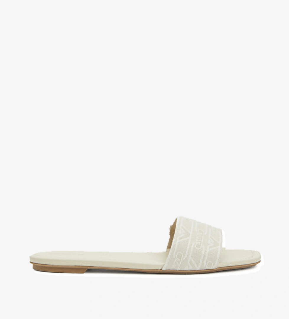 Emporio Armani Bej Beyaz Kadın Terlik model görseli