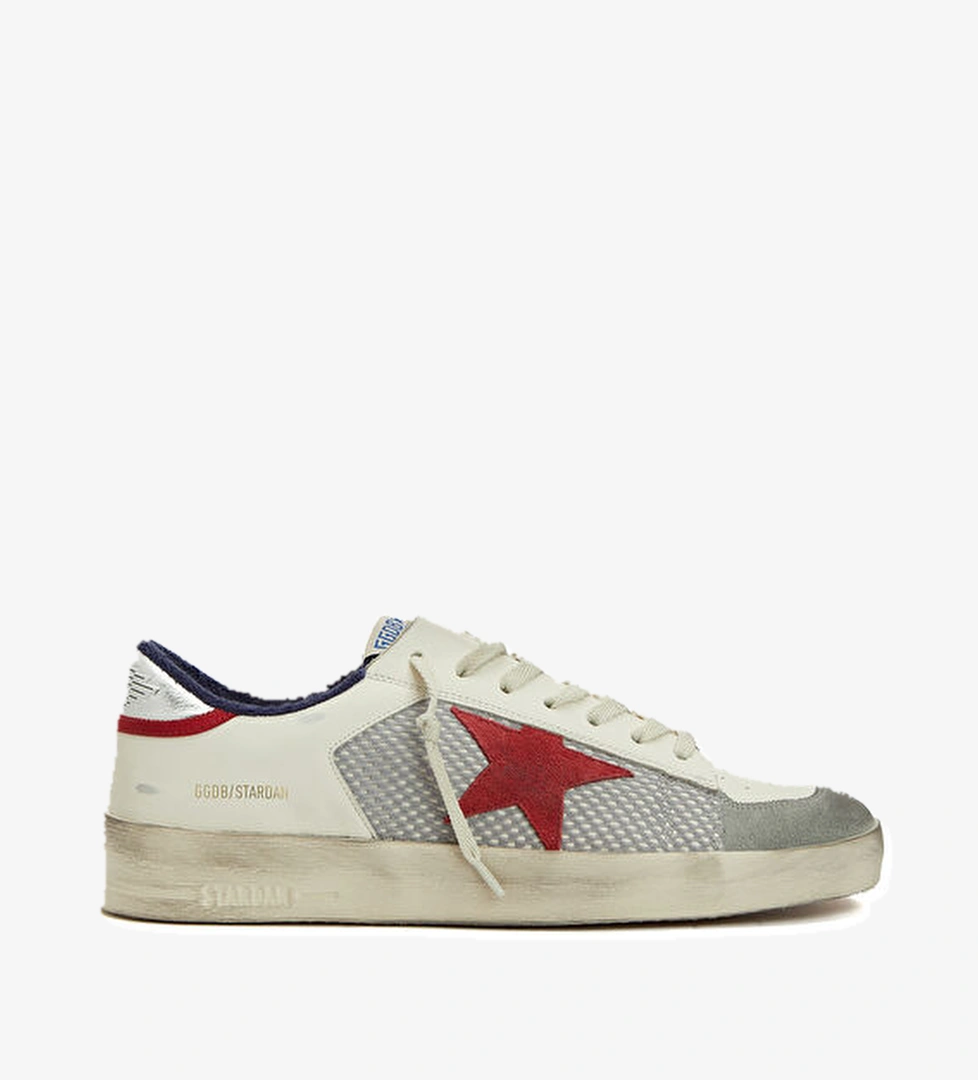 Golden Goose Stardan Beyaz Erkek Deri Sneaker model görseli