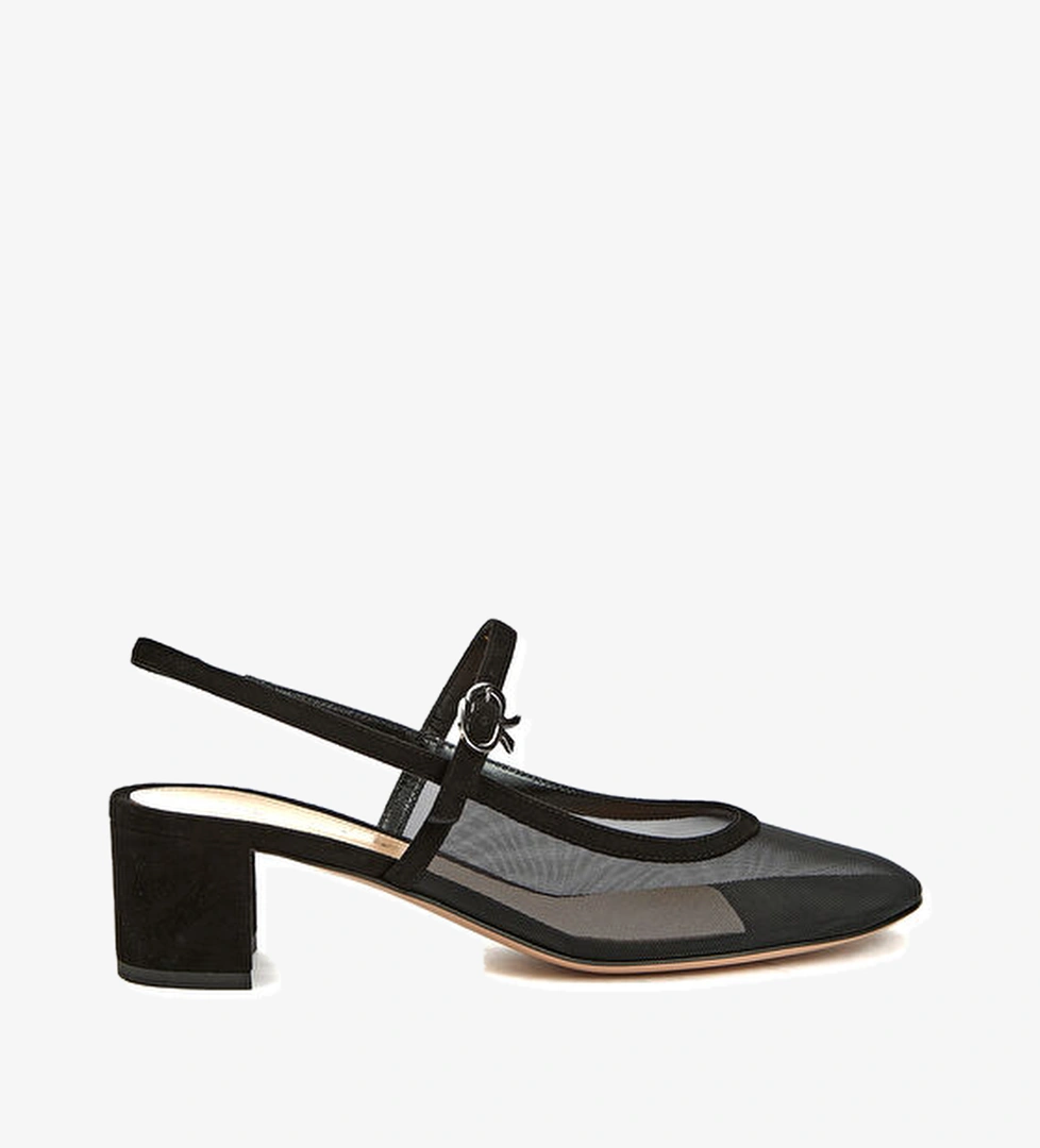 Gianvito Rossi Siyah Topuklu Ayakkabı model görseli