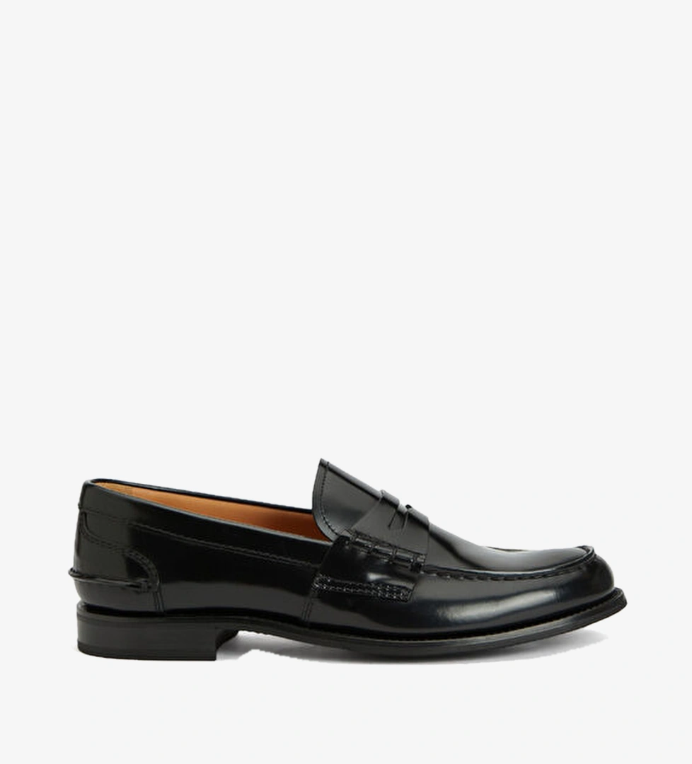 Siyah Kadın Deri Loafer