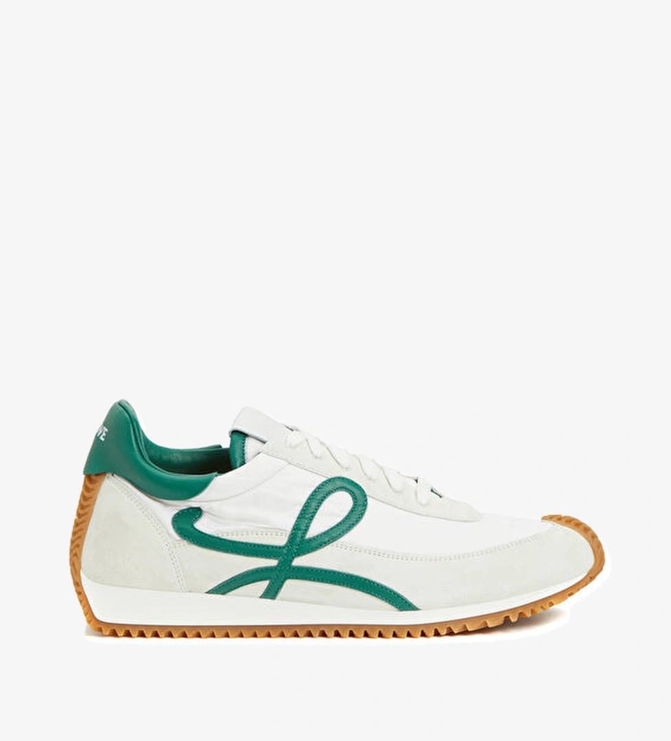 Loewe Flow Runner 2.0 Beyaz Yeşil Erkek Deri Sneaker model görseli