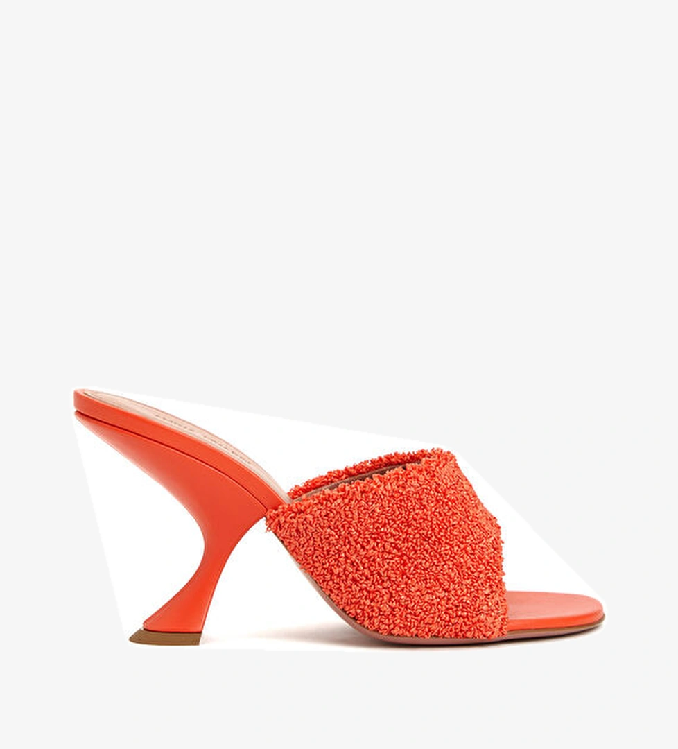 Amina Muaddi Taylor Kırmızı Kadın Terlik model görseli