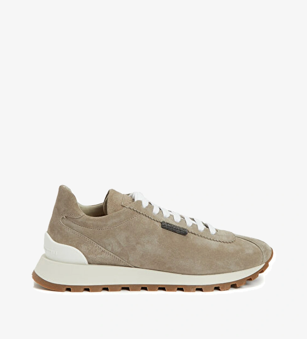Brunello Cucinelli Vizon Kadın Deri Sneaker model görseli