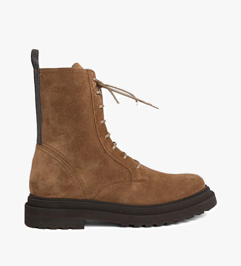 Kahverengi Kadın Süet Bot - Görsel 1