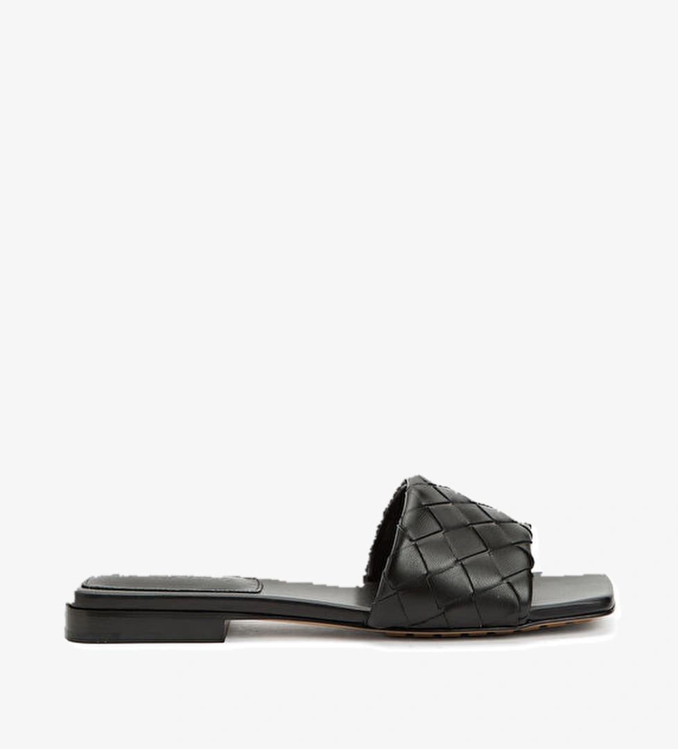 Bottega Veneta Siyah Kadın Deri Terlik model görseli