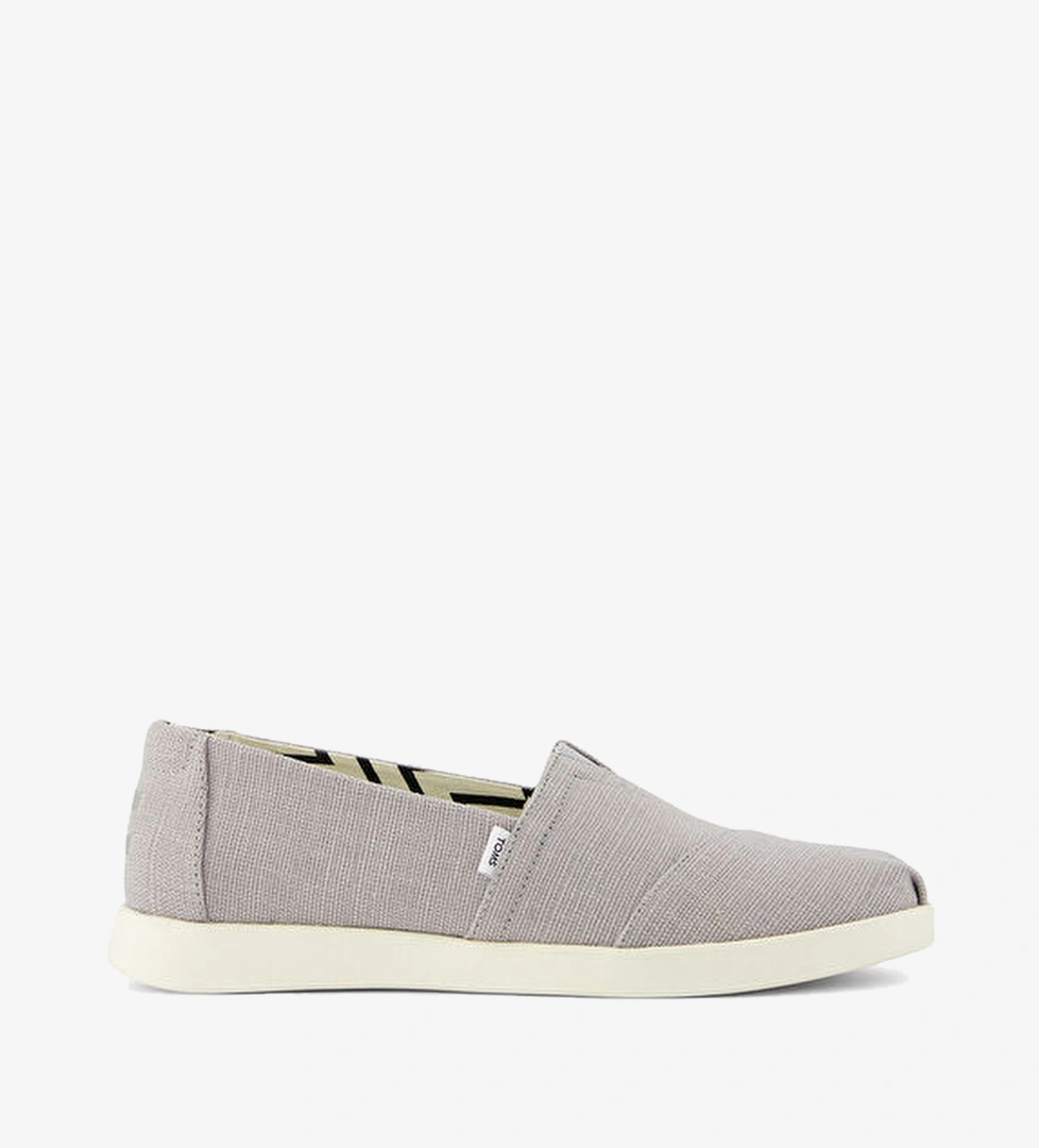 Alpargata Plus Heritage Drizzle Gri Kanvas Kadın Espadril Ayakkabı