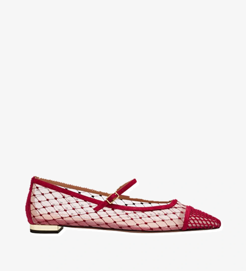 Aquazzura Bordo Transparan Babet model görseli