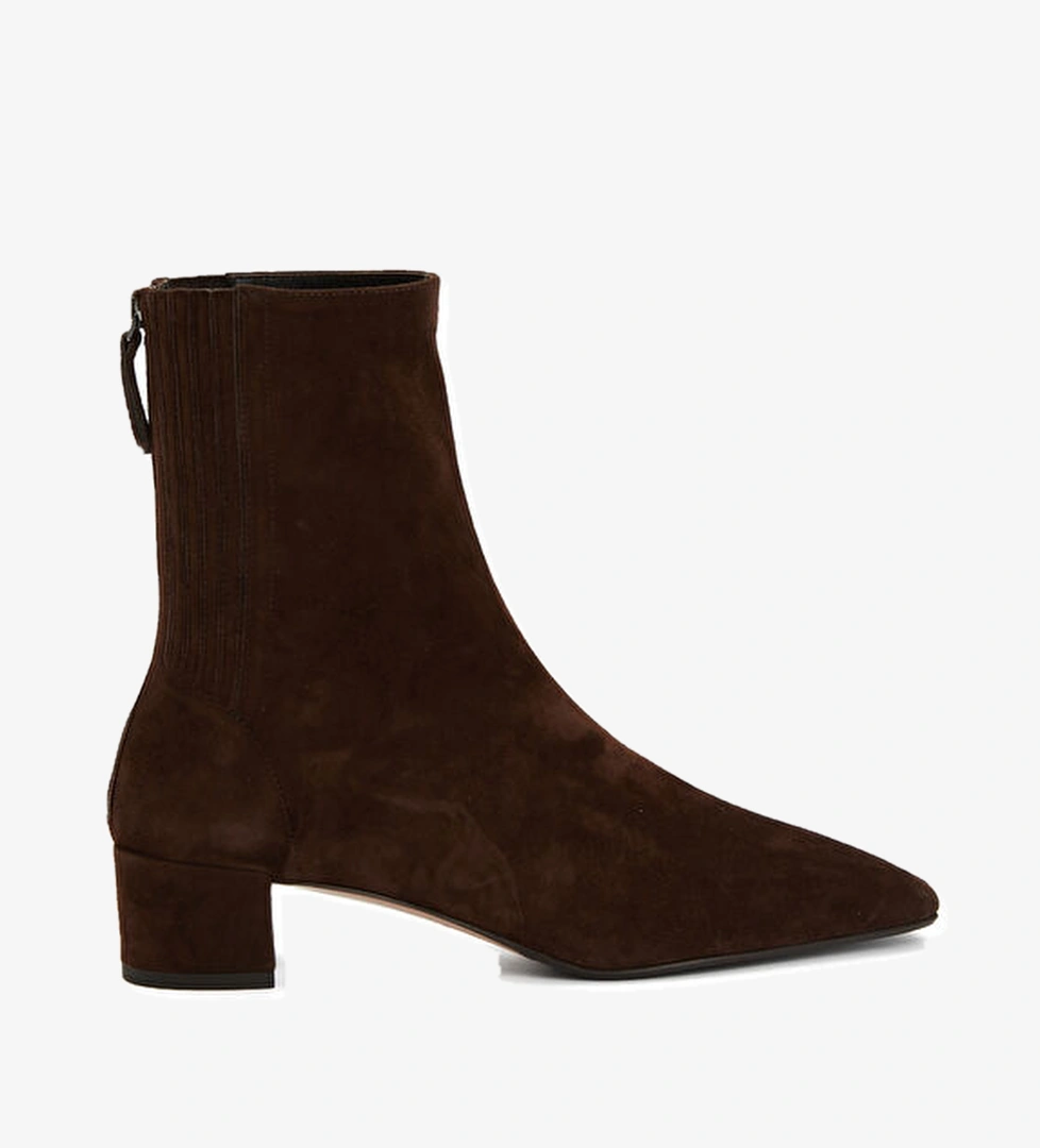 Saint Honore Koyu Kahverengi Kadın Deri Bot - Görsel 1