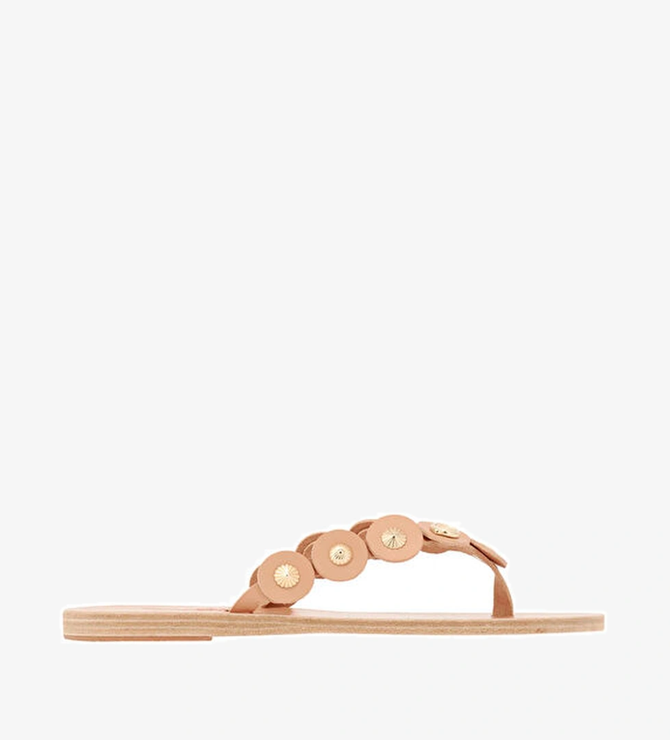 Ancient Greek Sandals Naturel Kadın Deri Terlik model görseli