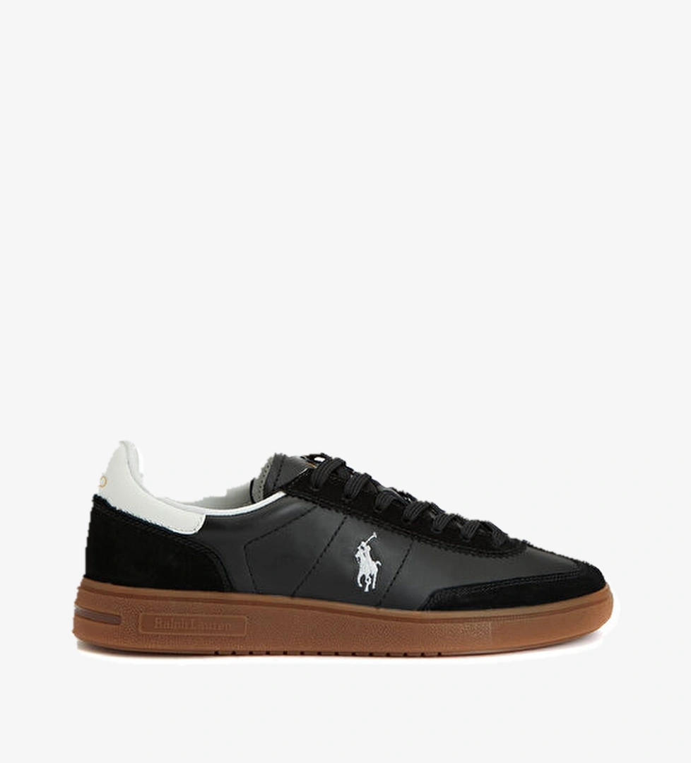 Polo Ralph Lauren Siyah Erkek Deri Sneaker model görseli