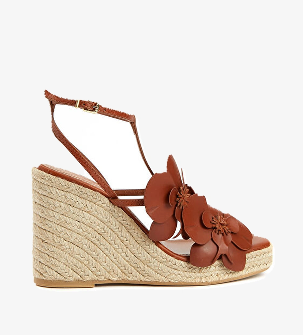 Zimmermann Orchid Wedge Taba Kadın Deri Sandalet model görseli
