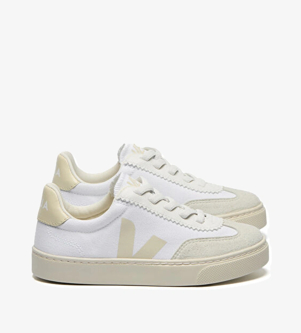 Veja Small Volley Beyaz Çocuk Organik Pamuk Sneaker model görseli