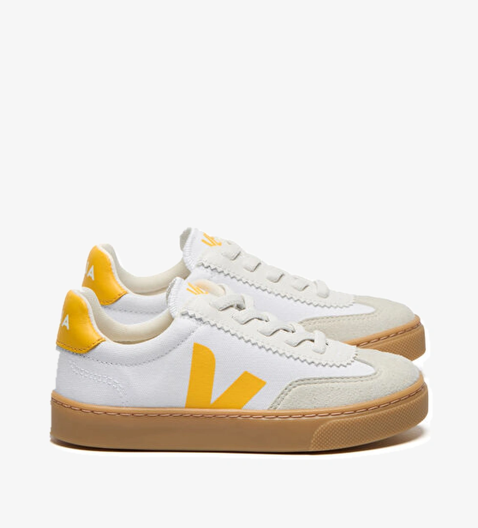 Veja Small Volley Beyaz Çocuk Organik Pamuk Sneaker model görseli