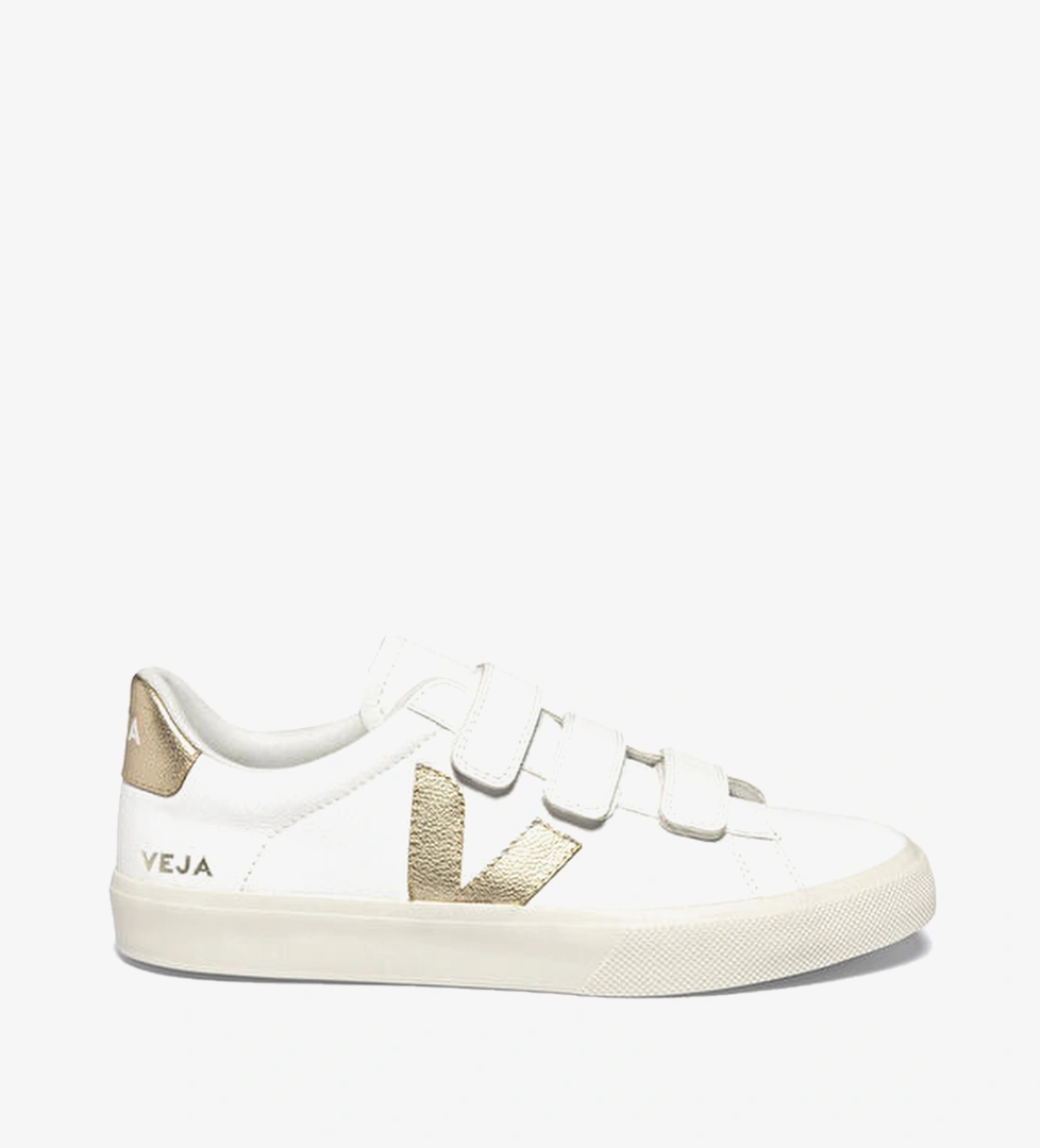 Recife Beyaz Bronz Kadın Deri Sneaker