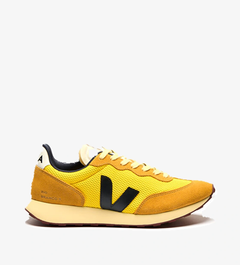 Veja Rio Branco II Alveomesh Siyah Sarı Kadın Sneaker model görseli
