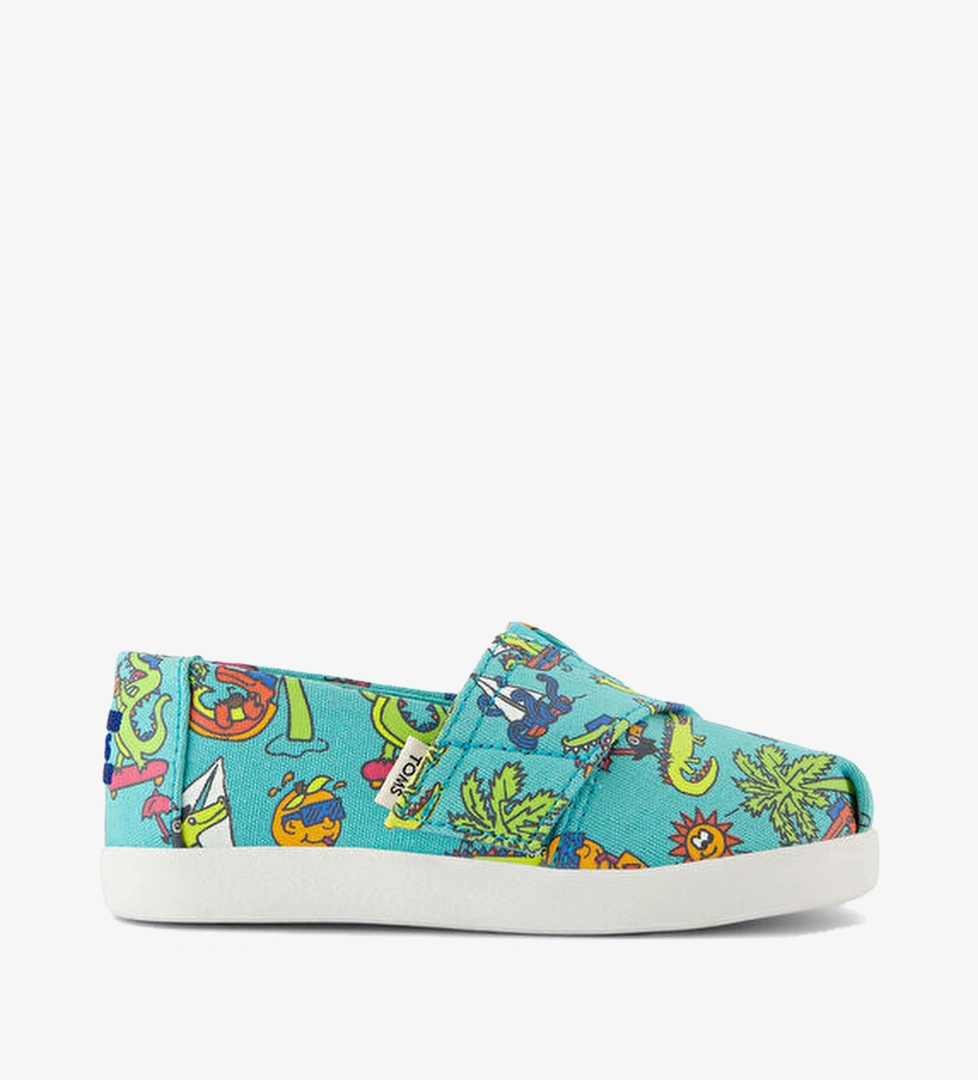 10022103 Alpargata Glow in the Dark Miami Alligators Aqua Kız Çocuk Espadril