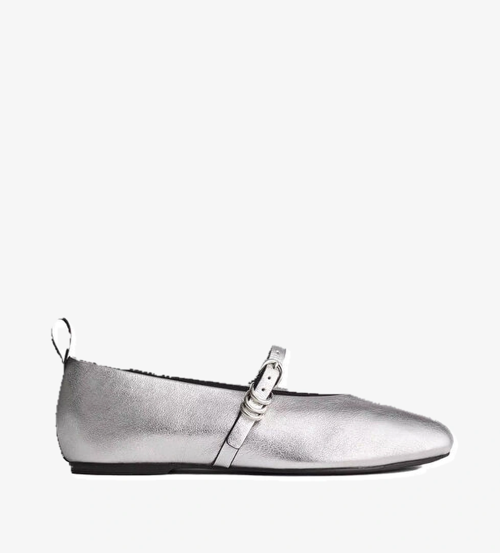 Rag&bone Rag&bone Gümüş Spire Silver Deri Babet Beymen'de! Gümüş - 1. görsel