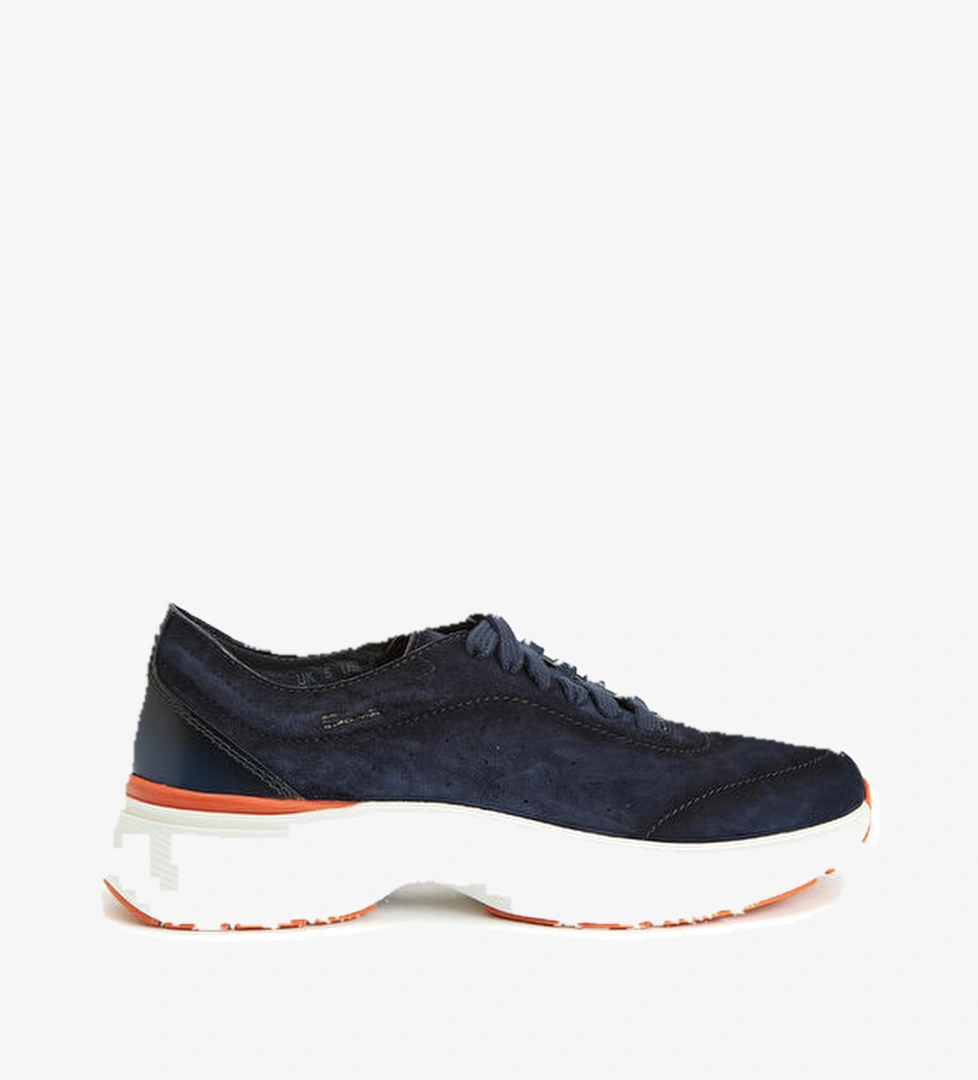 Santoni Sport Mavi Erkek Süet Sneaker model görseli