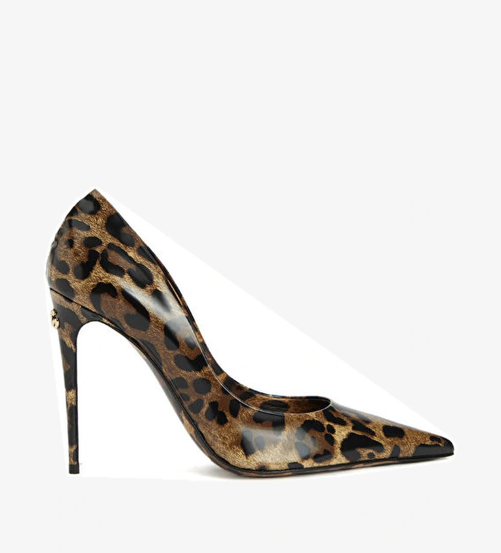 Dolce&gabbana Leopar Desenli Deri Stiletto model görseli