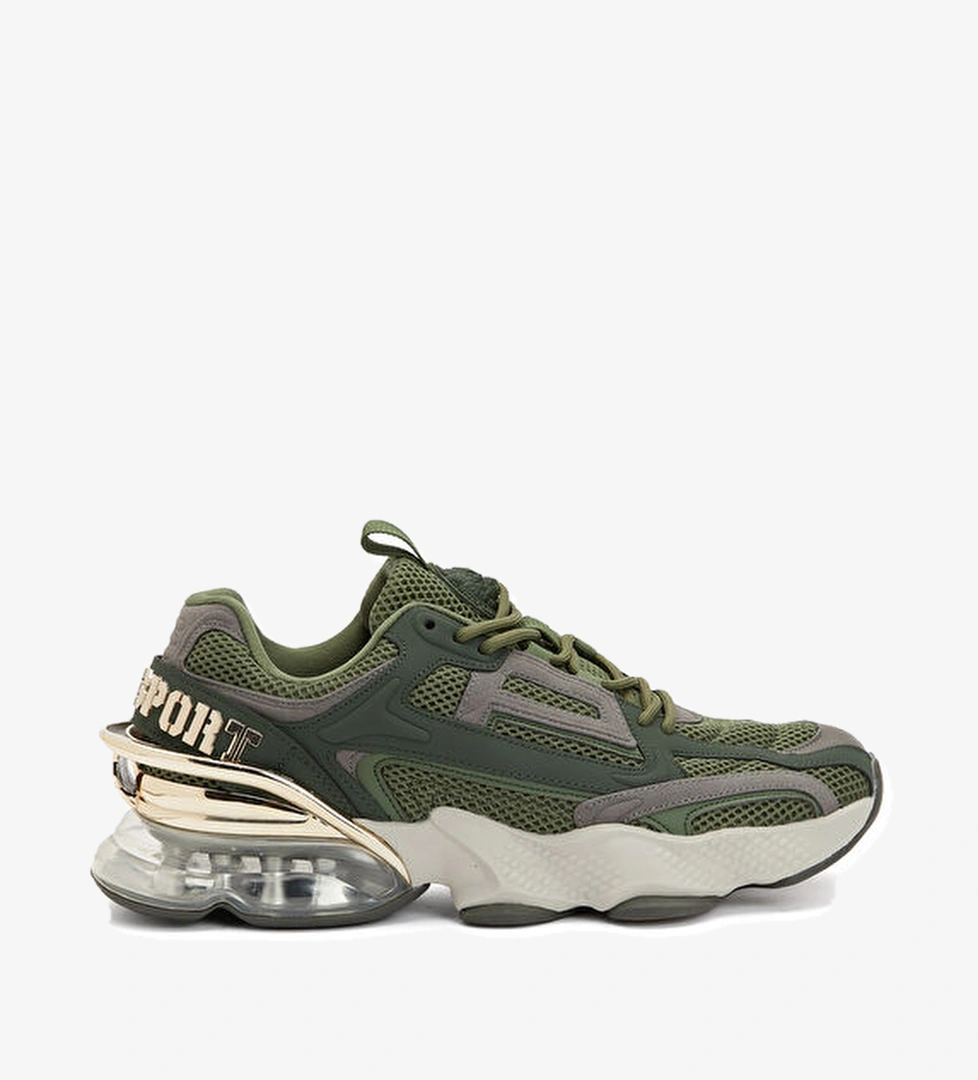 Philipp Plein Sport Haki File Dokulu Erkek Sneaker model görseli