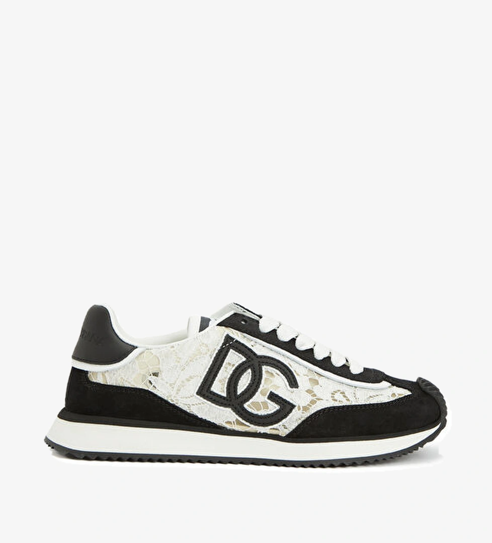 Dolce&gabbana Siyah Beyaz Kadın Deri Sneaker model görseli