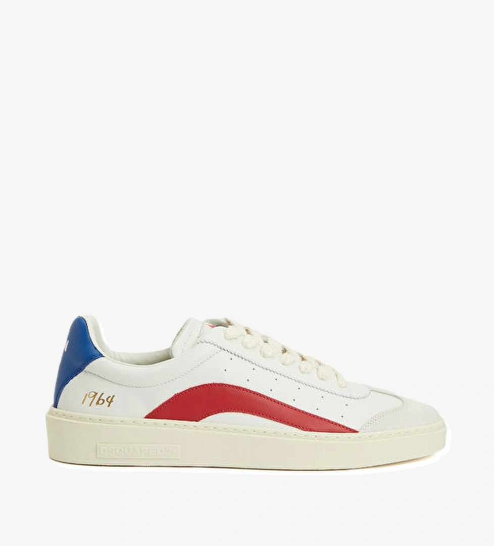 Beyaz Erkek Deri Sneaker - Görsel 1