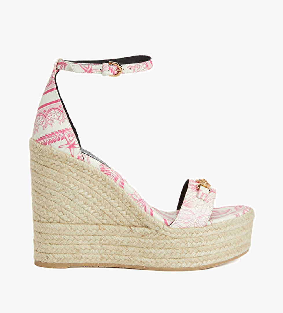Versace Pembe Beyaz Kadın Deri Espadril model görseli
