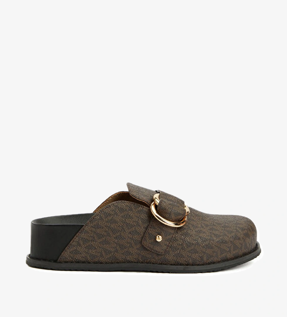 Jaden Siyah Kahve Kadın Terlik - Görsel 1