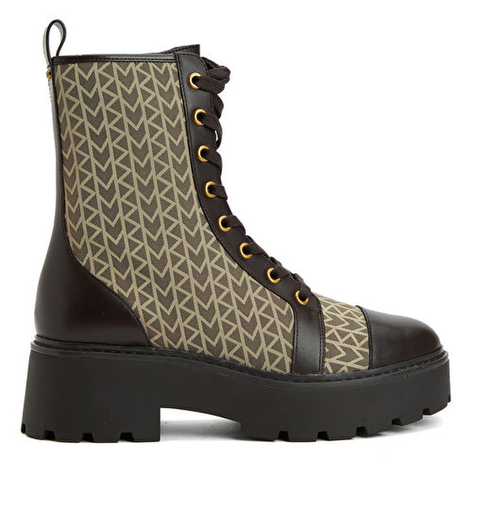 Michael Michael Kors Siyah Logo Desenli Kadın Bot model görseli