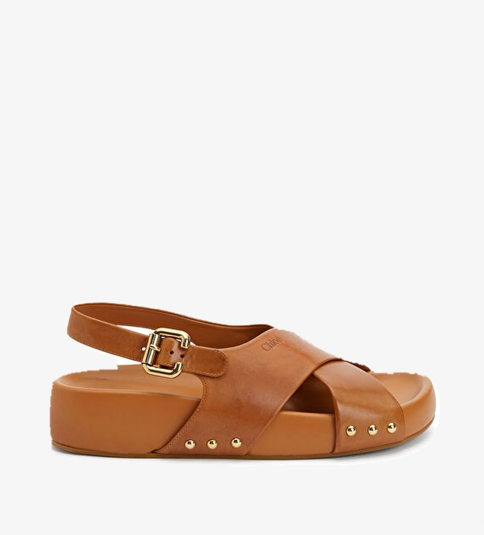 Mae Taba Kadın Deri Sandalet - Görsel 1