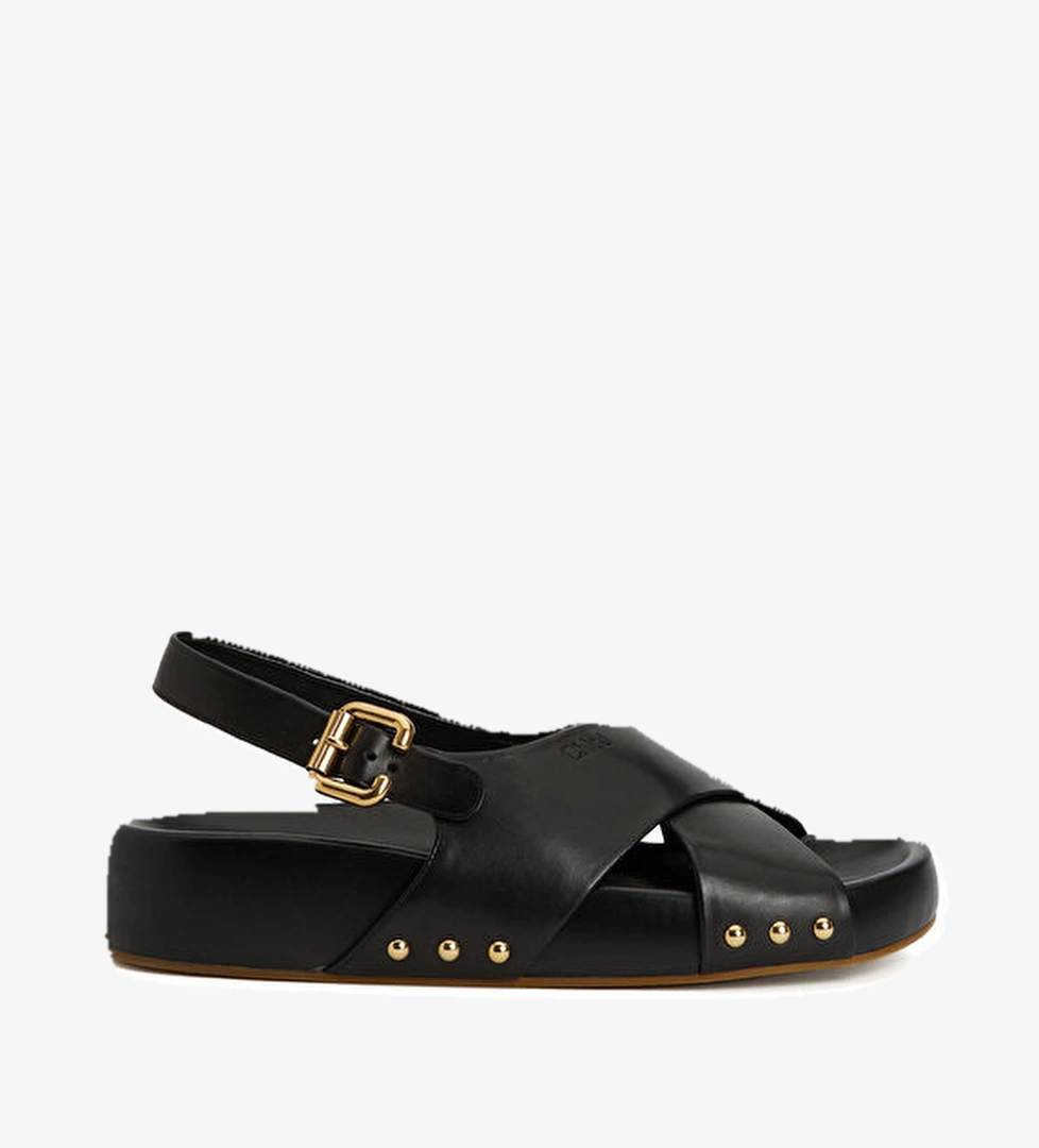 Chloe Siyah Kadın Deri Sandalet model görseli