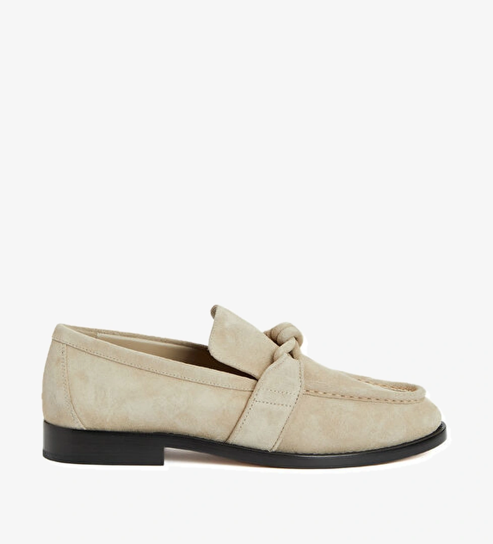 Bottega Veneta Ekru Kadın Deri Loafer model görseli