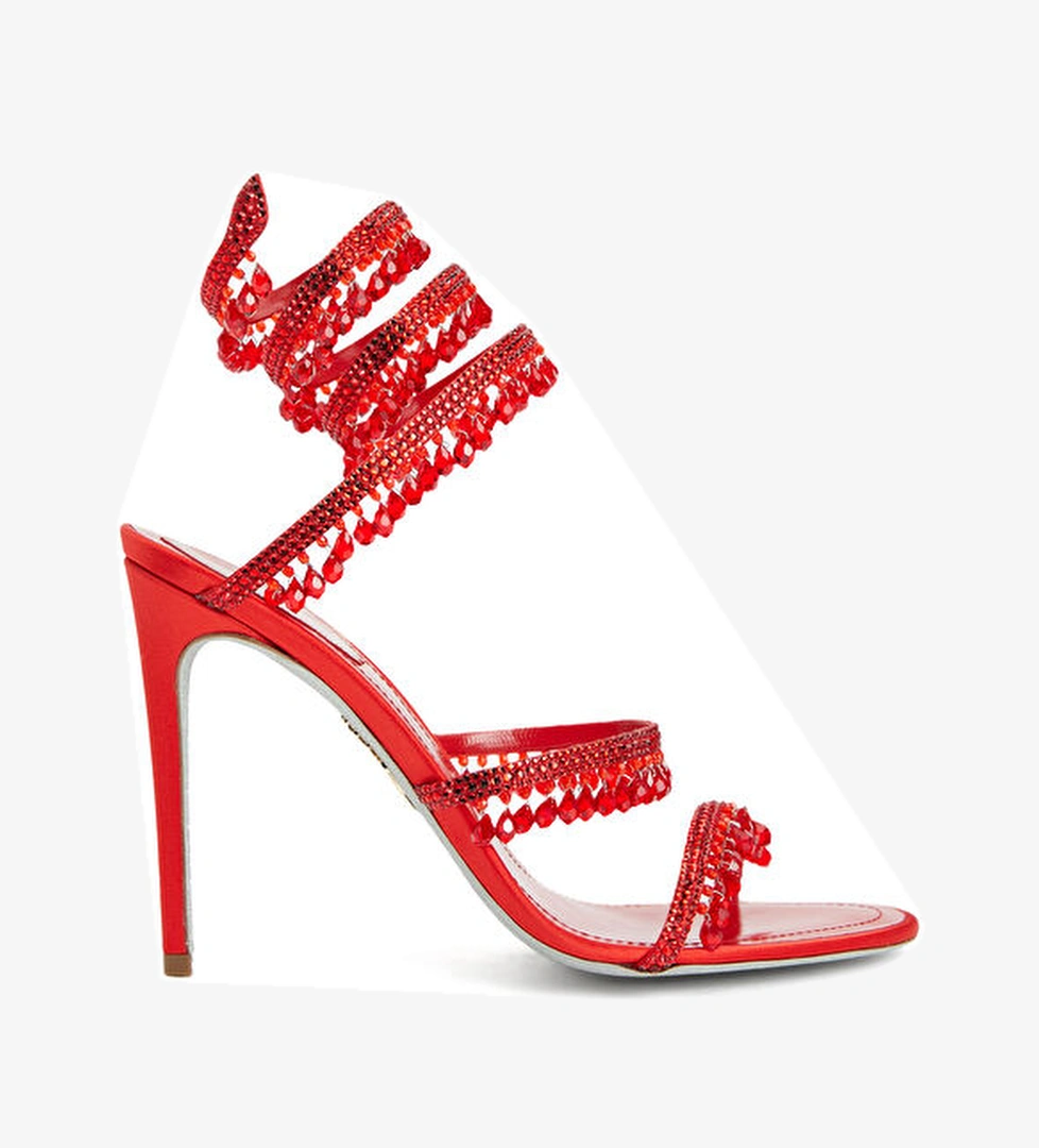 Rene Caovilla Kırmızı Kadın Sandalet model görseli