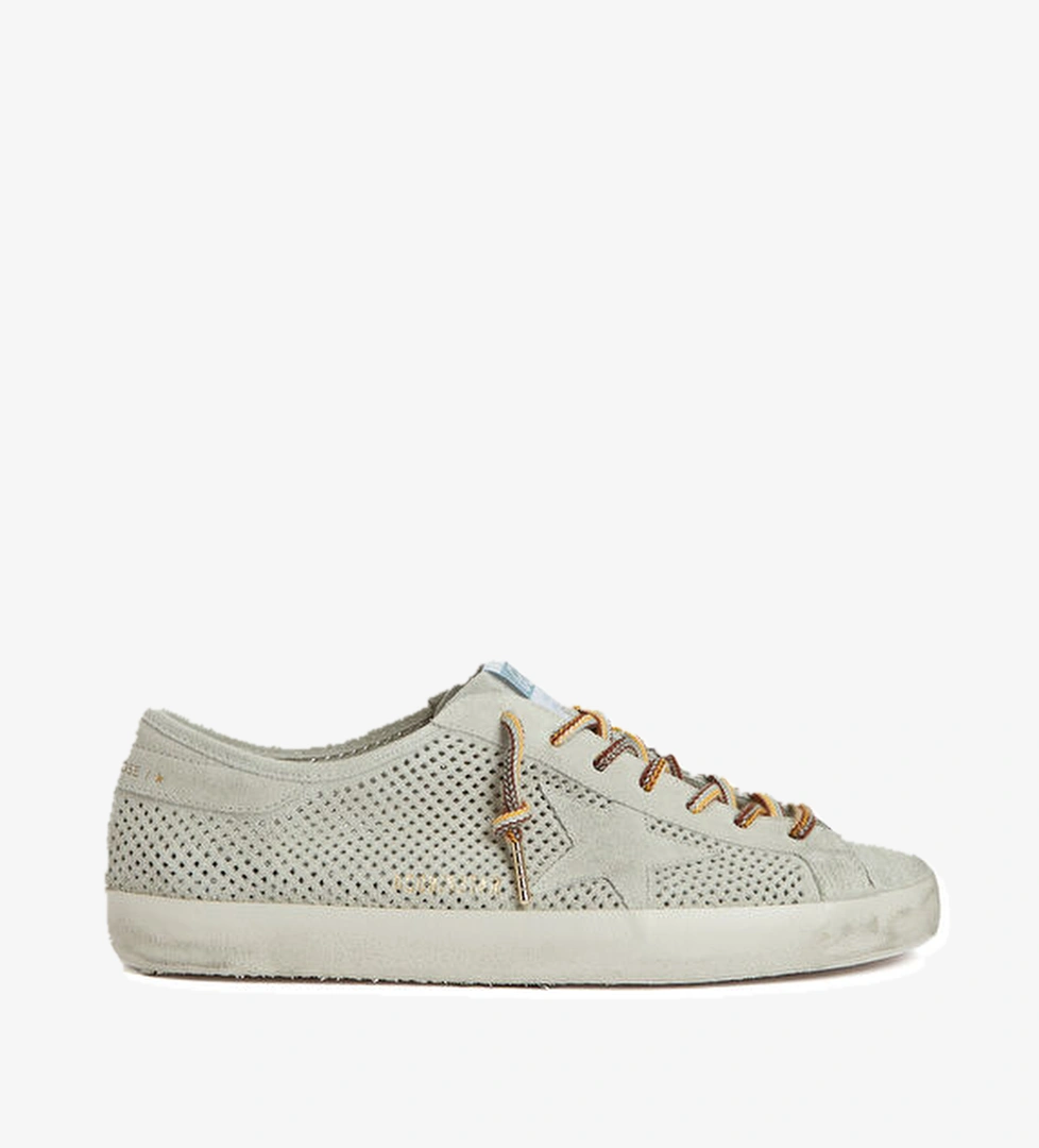 Golden Goose SStar Gri Erkek Deri Sneaker model görseli