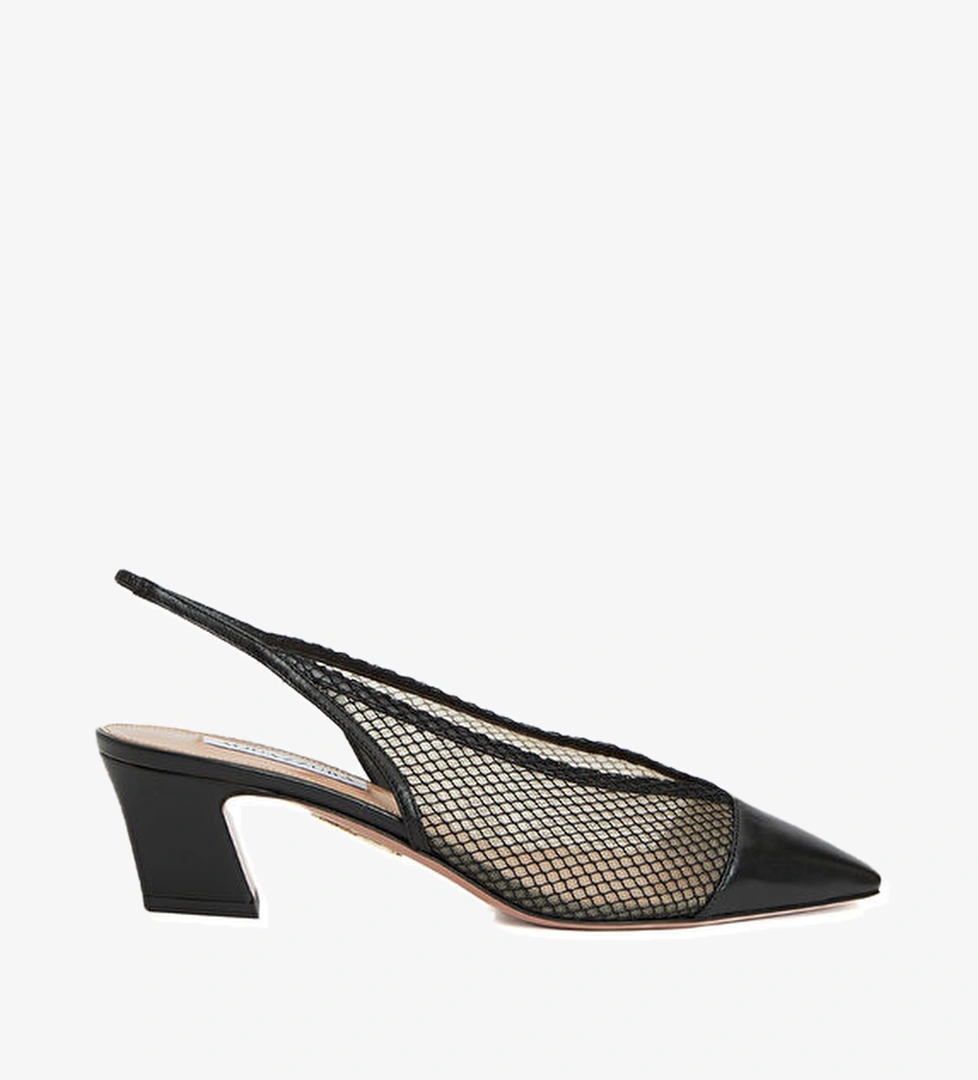 Aquazzura Margot Siyah Topuklu Ayakkabı model görseli