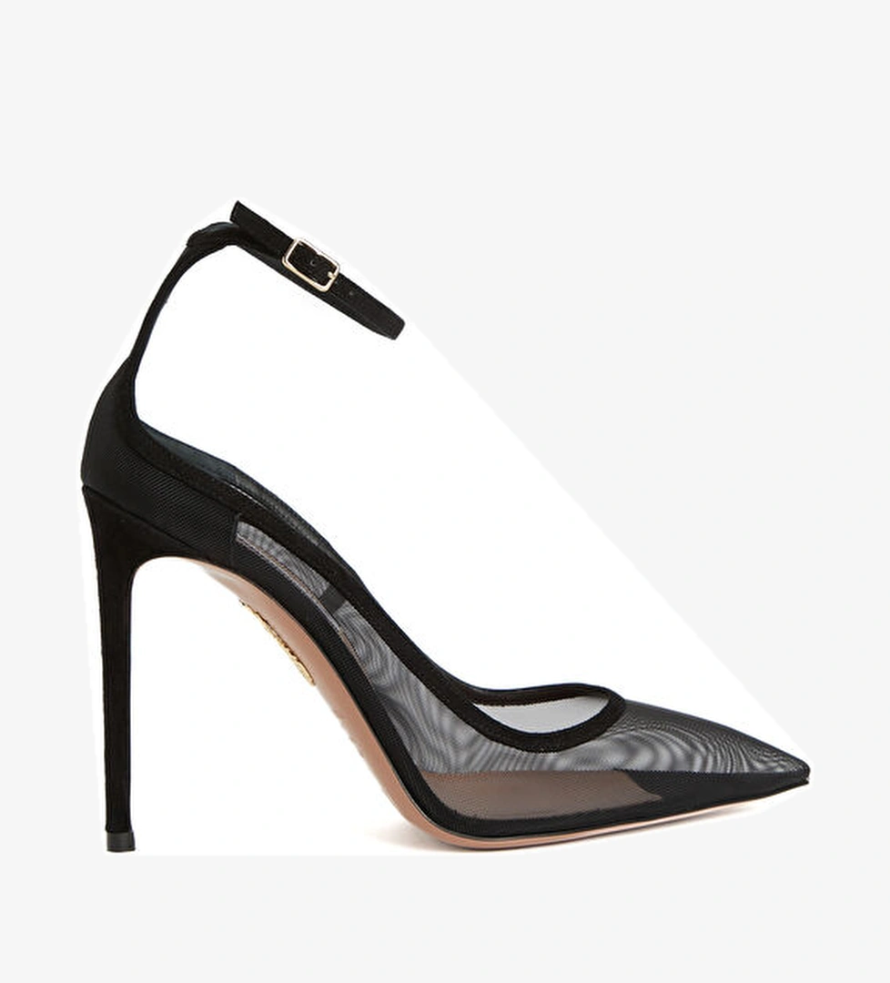 Aquazzura Love Affair Siyah Topuklu Ayakkabı model görseli