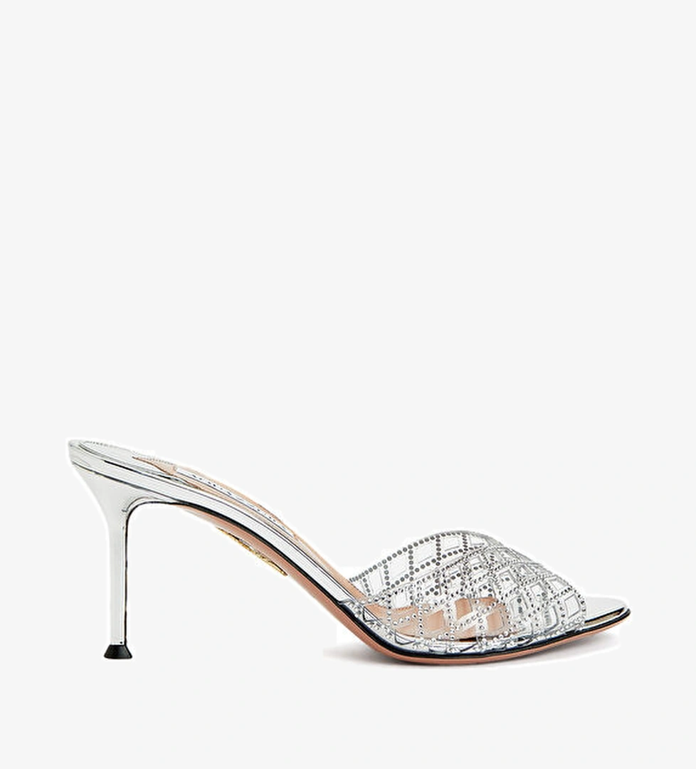 Aquazzura Lumière Silver Kadın Terlik model görseli