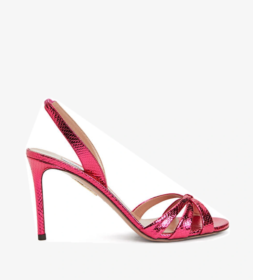 Aquazzura Tati Bordo Kadın Deri Sandalet model görseli