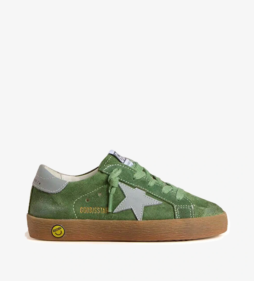 Golden Goose Sstar Yeşil Çocuk Deri Sneaker model görseli