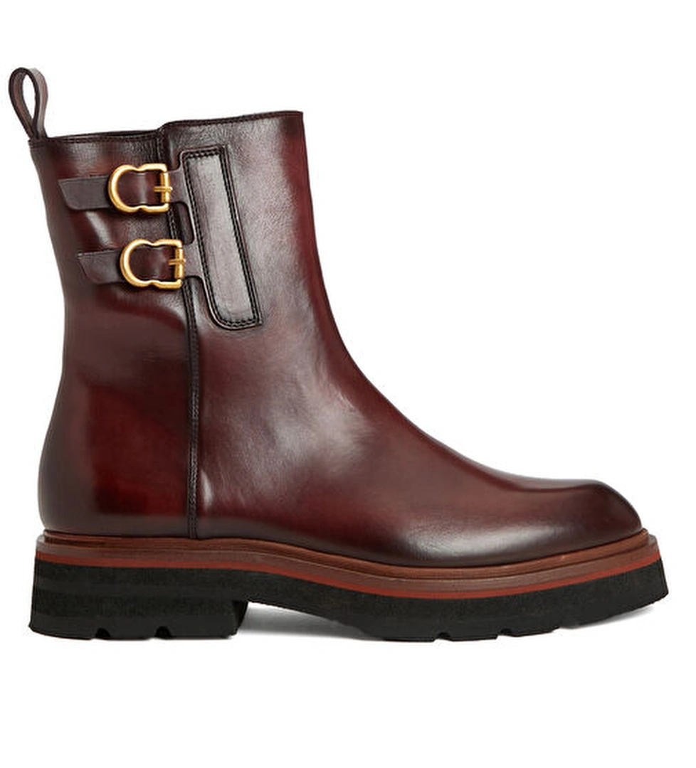 Magnanni Kahverengi Kadın Deri Bot model görseli